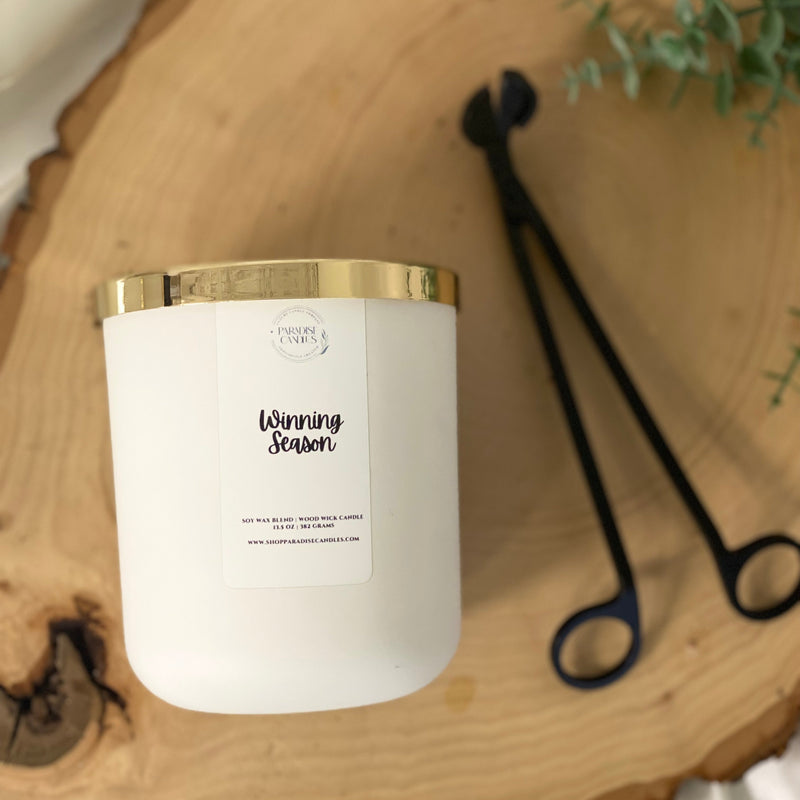 Winning Season Wood Wick Candle